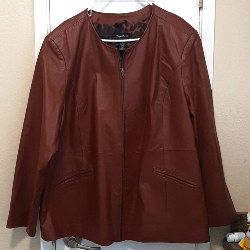 Maggie Barnes leather jacket